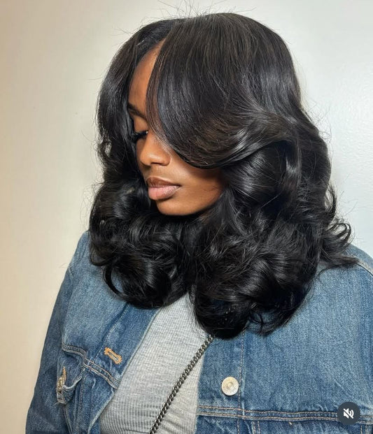 black woman with cambodian hair extensions